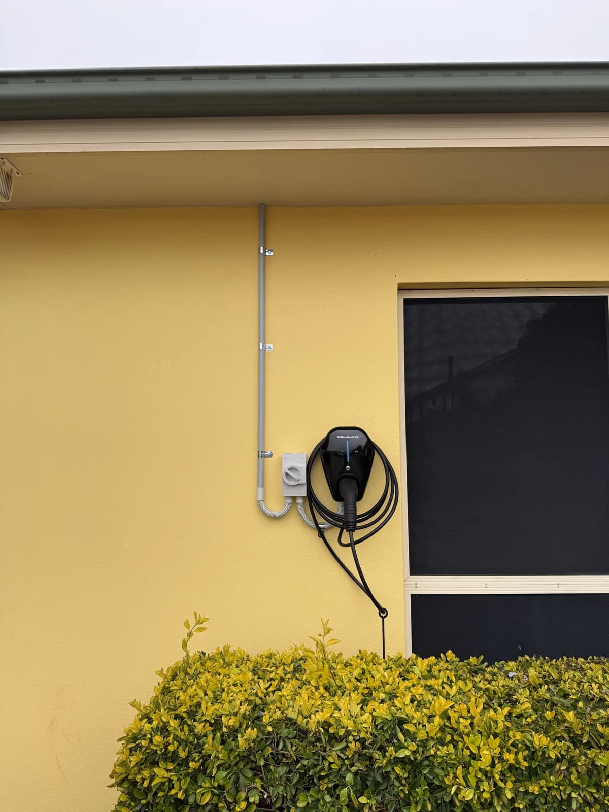 Exterior EV charger